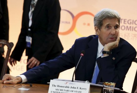 U.S. Secretary of State John Kerry attends U.S.-China Strategic and Economic Dialogue at the State Department in Washingt