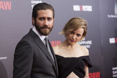 Actors Jake Gyllenhaal and Rachel Mc Adams attend the premiere of'Southpaw in New York