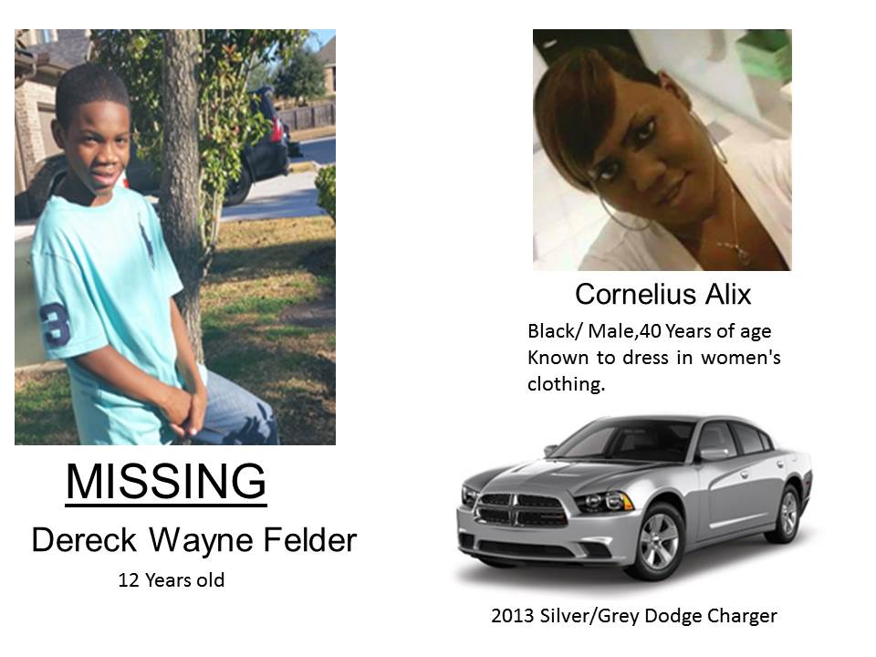 12 year old Dereck Wayne Felder Jr. has been found; Amber Alert called off