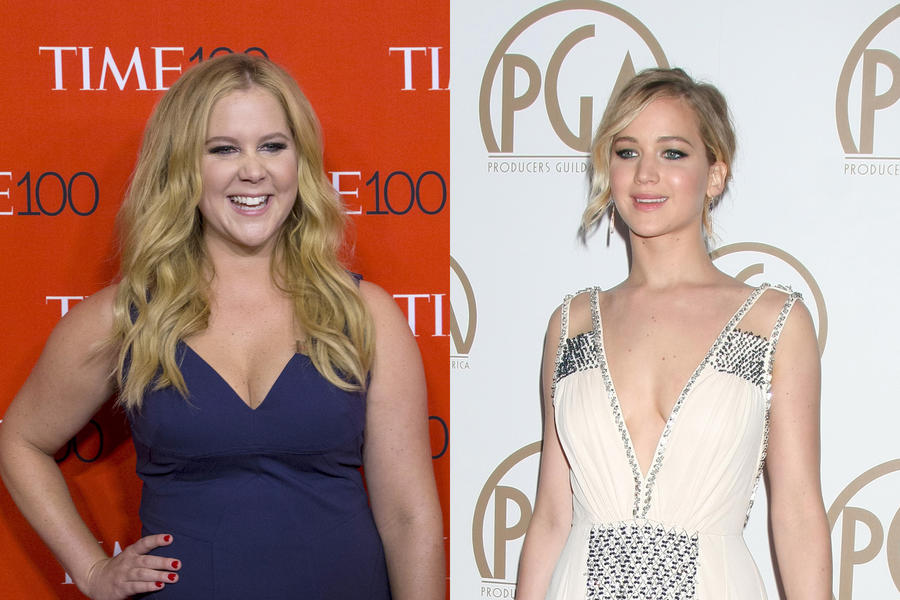 Amy Schumer and Jennifer Lawrence