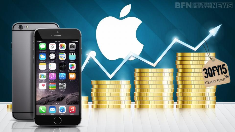 Apple Inc. To Sell 56 Million iPhones In 3QFY15 Credit Suisse