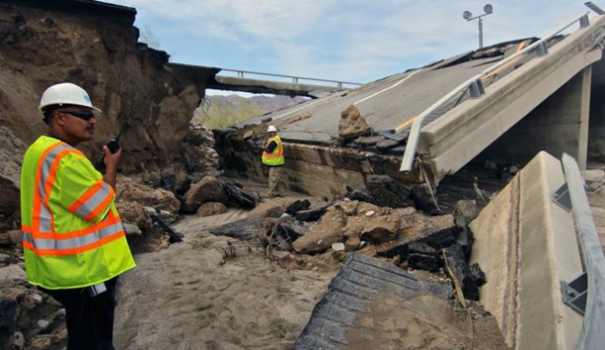 Collapsed interstate bridge in California desert passed inspection but failed 