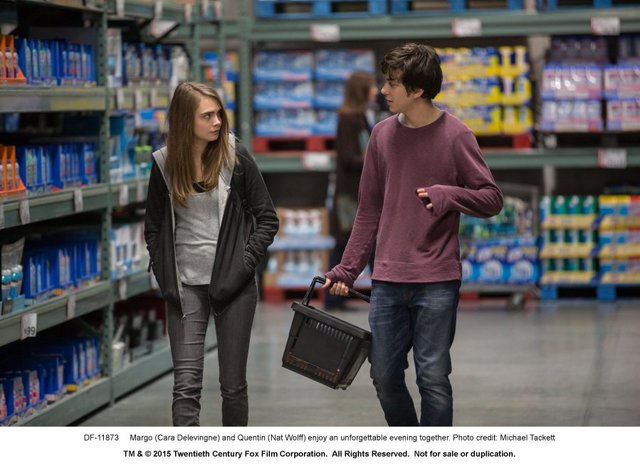 Cara Delevingne left and Nat Wolff star in “Paper Towns.”                       Michael Tackett