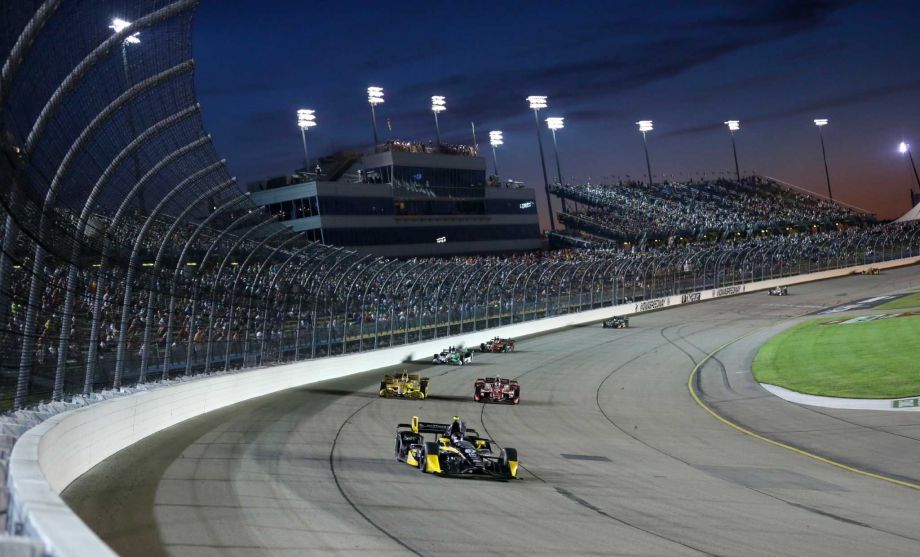 Josef Newgarden races his car during the Indy Car Series auto race Saturday