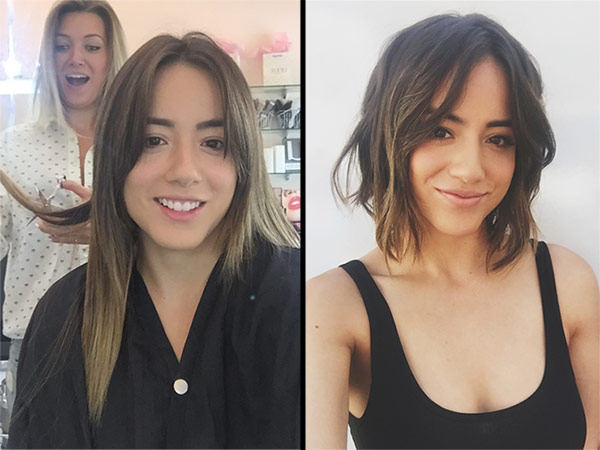 Chloe Bennet is sporting a pixie hair cut for the upcoming Marvel's Agents of S.H.I.E.L.D. Chloe Bennet