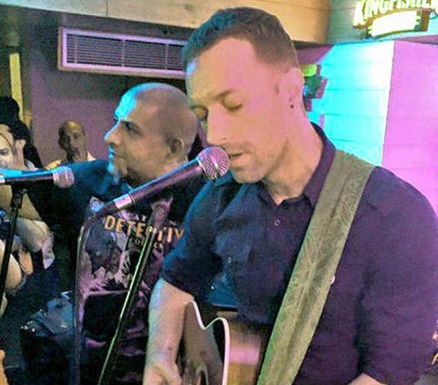 Chris Martin charmed fans in New Delhi on Wednesday