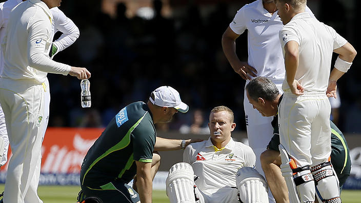 Chris Rogers has been cleared of serious damage and could yet feature in the third Ashes Test