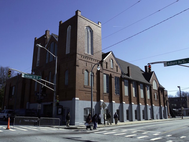 Confederate flags placed at MLK center, Ebenezer church