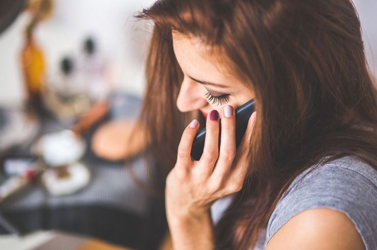 Woman on cellphone