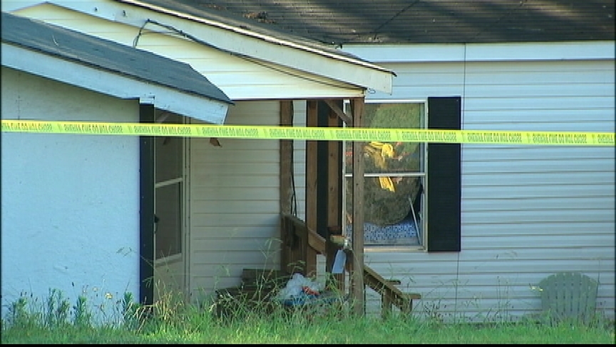 Crime tape surrounds house where 5 people were shot in Forsyth County