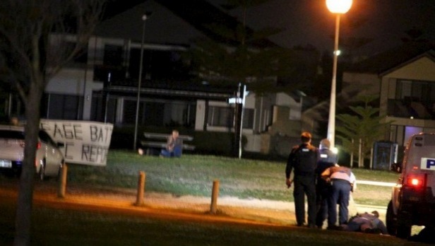 A hostage situation is developing on the banks of Bunbury's Leschenault Inlet