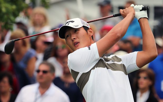 Danny Lee on his way to victory at the Greenbrier Classic