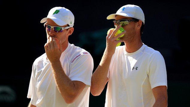 Jamie Murray right and John Peers left reached the men's doubles final