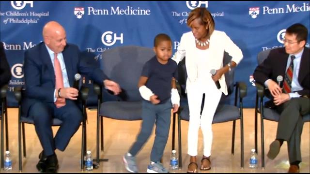 Boy who lost limbs to infection gets double-hand transplant - WTRF 7 News