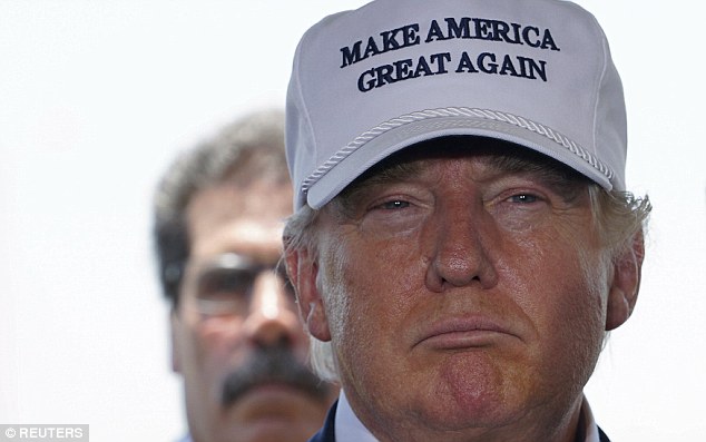 Famous headgear Donald Trump's white baseball cap featuring his campaign slogan'Make America Great Again, made as many waves online as his attempts to try and mend fences with Hispanics on a visit to the Mexican border