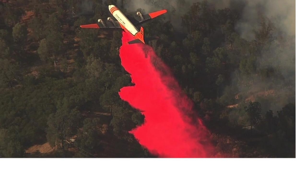 Fire crews battle the Rocky Fire near Clear Lake in Lake County on Wednesday