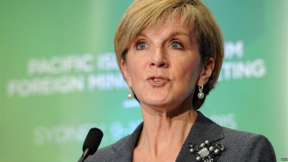 Australian Foreign Minister Julie Bishop