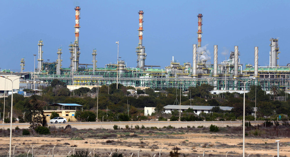 Mellitah Oil and Gas terminal on the outskirts of Zwara in western Libya