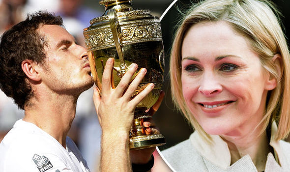 Jenni Falconer and Andy Murray