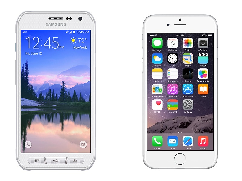 Galaxy S6 Active vs iPhone 6 Samsung  Apple