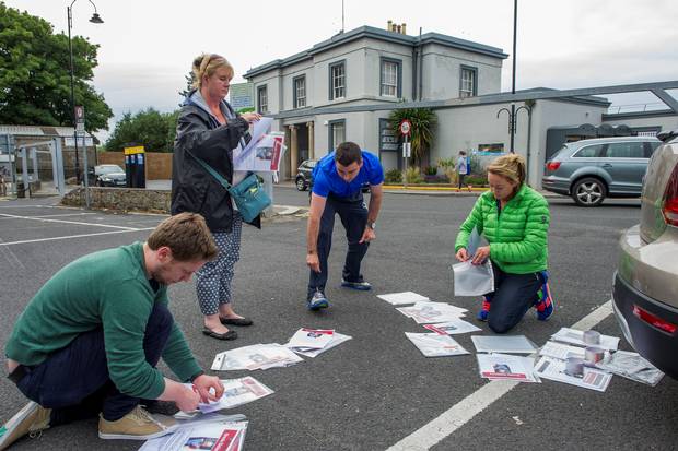 Breda Delaney search party gathers to prepare posters to distribute along the coast where they think Breda may