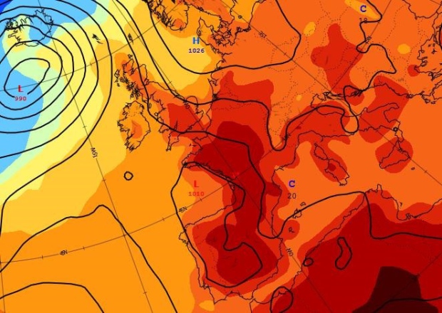 Hot and humid air will envelop the UK this week