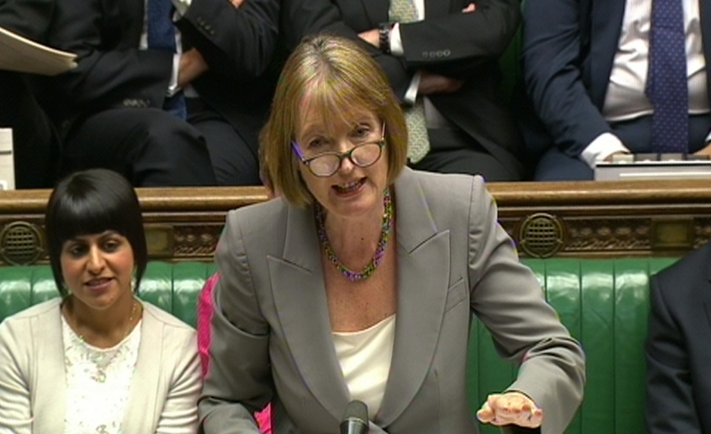 Harriet Harman Labour's acting leader in the Commons today