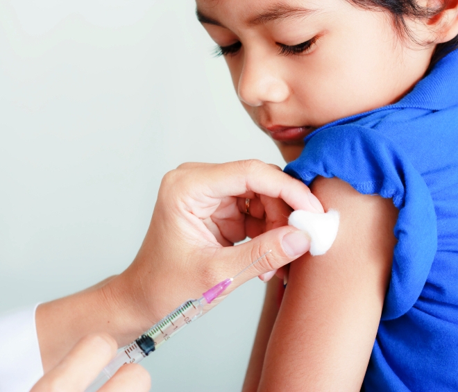 Hepatitis A vaccine for adults is given to 250 children in Texas