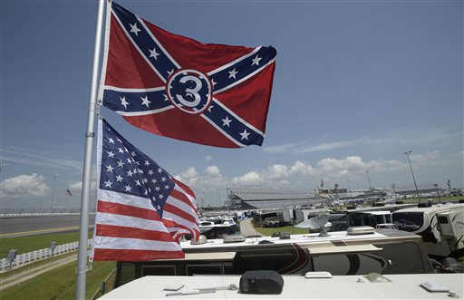 Daytona Beach Fla. NASCAR and the speedway offered to replace any flag a race brings to the track with an American flag. (AP