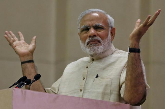 Prime Minister Narendra Modi speaks during the inauguration of the 46th session of Indian Labour Conference in New Delhi