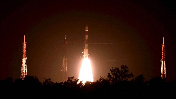 Sriharikota Indian Space Research Organisation ISRO's PSLV C 28 carrying five satellites from the UK lifts off from Satish Dhawan Space Center in Sriharikota on July 10. | EPS