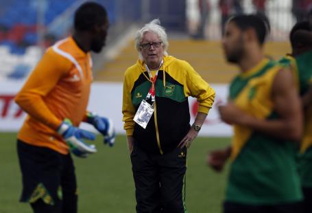 Image Text
 MAN IN THE MIDDLE Jamaica coach Winifried Schafer