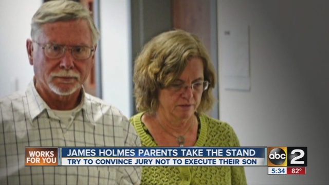 James Holmes's parents take stand arguing against death penalty                      WMAR