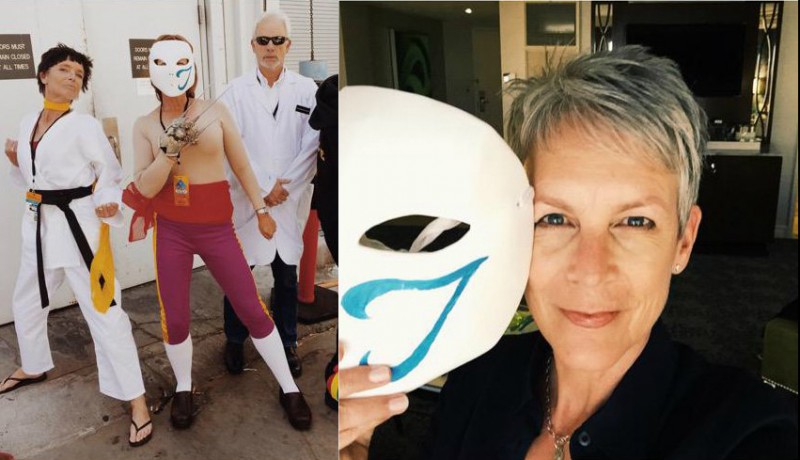 Jamie Lee Curtis wears Vega from Street Fighter costume at EVO 2015 | EW.com