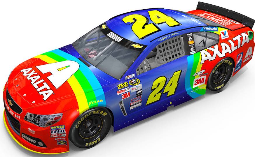 Jeff Gordon's rainbow paint scheme to return to Bristol night race