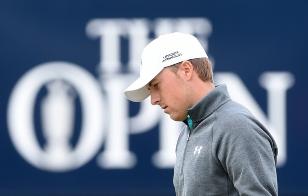 Jordan Spieth keeps his focus during his round of 66