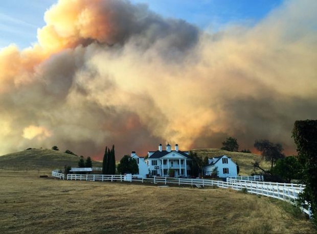 Lake Berryessa fire