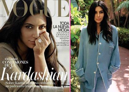 Kim Kardashian Shares More Photos From Her Makeup-Free Vogue Shoot, And They