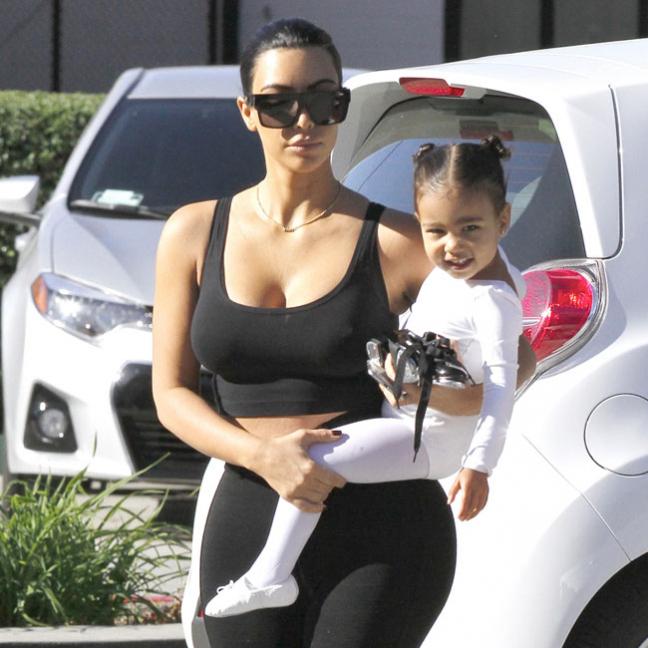 Kim Kardashian West and North