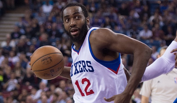 Sacramento CA USA Philadelphia 76ers forward Luc Richard Mbah a Moute dribbles the basketball during the second quarter against the Sacramento Kings at Sleep Train Arena. Mandatory Credit Kyle Terada-USA TODAY Sports