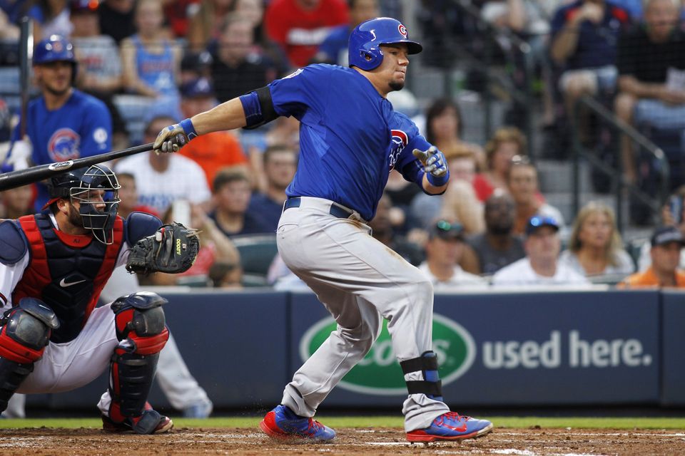 Schwarber has 3 hits but Strop Cubs fall to Braves 4-2