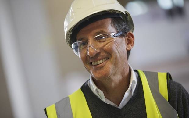 Tour for Lord Coe of the Francis Crick Institute being build behind the British Library London UK