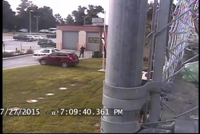 Watch: Man Joyrides Through West Florida Jail Lawn