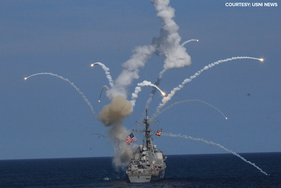 Report Mayport-based ship USS The Sullivans damaged during training exercise