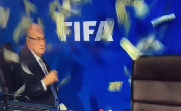 Sepp Blatter make it rain