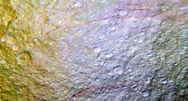 Strange alien graffiti arcs found on Tethys Saturn’s icy moon