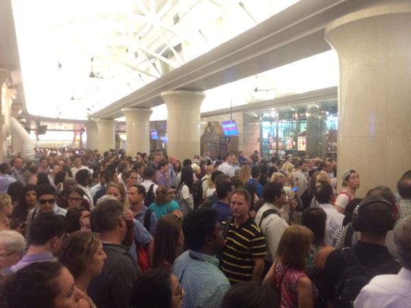 NJ Transit riders wait out delays at Penn Station