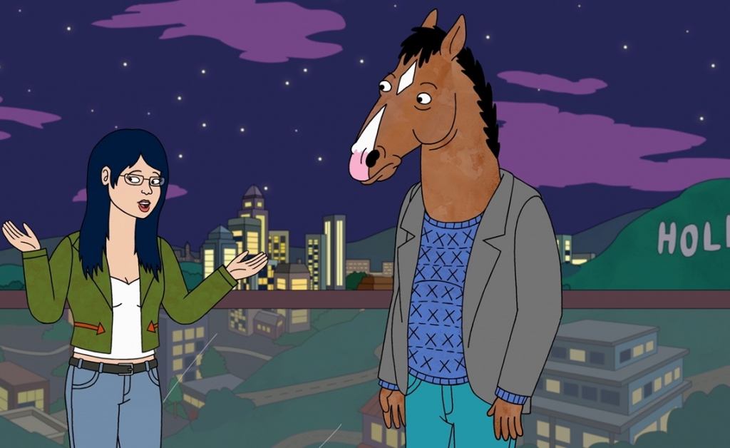 FOR TV- DO NOT PURGE- Season 1 Diane and Bojack in Netflix's'BoJack Horseman