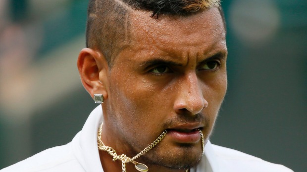 Kyrgios argues with umpire in easy win