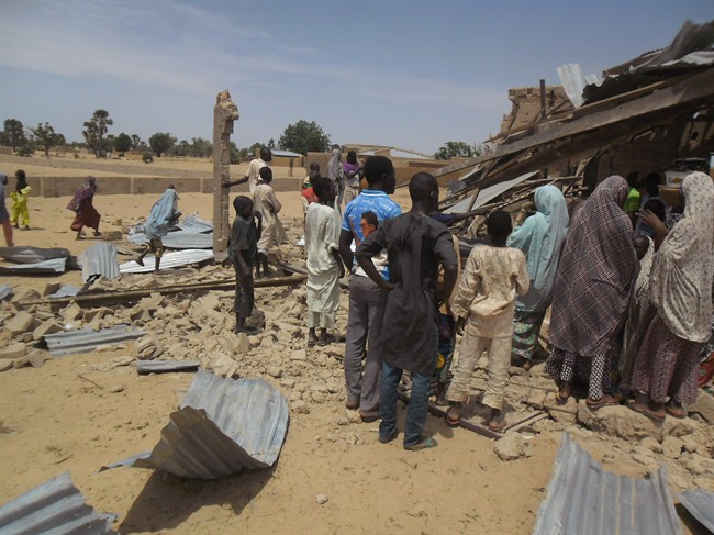 A woman suicide bomber blew up in the midst of a crowded evangelical Christian church service in northeast Nigeria on Sunday and kill